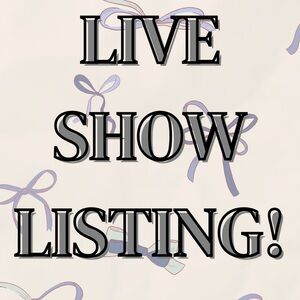 Like this to be notified for my live shows!